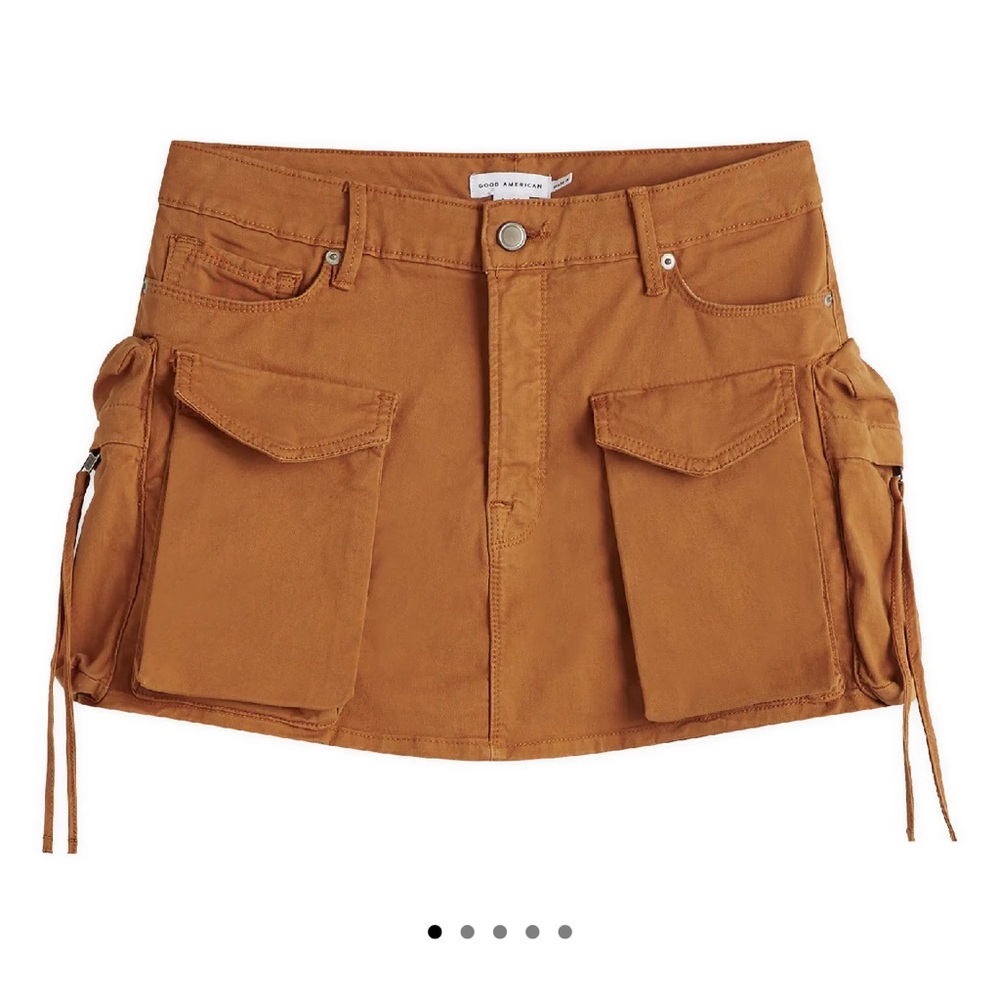 Good American Women's Cargo Skirt in Canyon 8